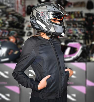 Jaqueta Alpinestars Feminina Eloise V2 Air Preto Verão Calor