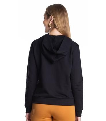 Imagem de Jaqueta Básica Com Capuz Moletom Com Felpa Peluciada