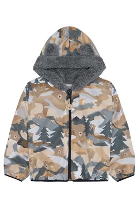 Imagem de Jaqueta  bebê corta vento em nylon forrada com pelo ted