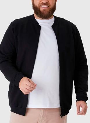 Imagem de Jaqueta Bomber Moletom Malwee 1000094107 Masculina Plus Size Flanelada T. G1/G3