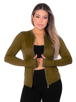 Imagem de Jaqueta Casaco UV Com Ziper Proteção FPU50 Feminino Marrom