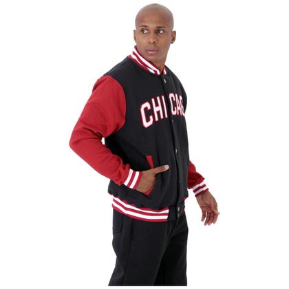 Imagem de Jaqueta College Moletom Masculina M10 Hoop Chicago