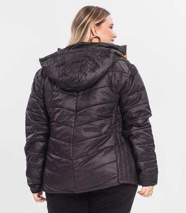 Imagem de Jaqueta Com Capuz Plus Size Secret Glam Preto