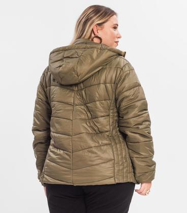 Imagem de Jaqueta Com Capuz Plus Size Secret Glam Verde