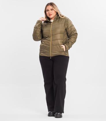 Imagem de Jaqueta Com Capuz Plus Size Secret Glam Verde