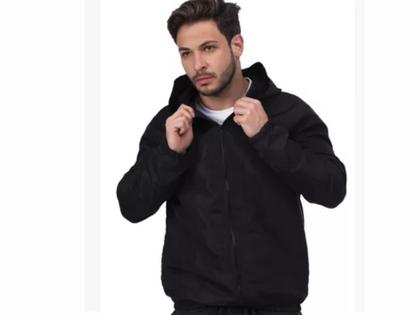 Imagem de Jaqueta Corta Vento Blusa para treinos exercícios Caminhada  Com Capuz Kit com relógio Digital K011