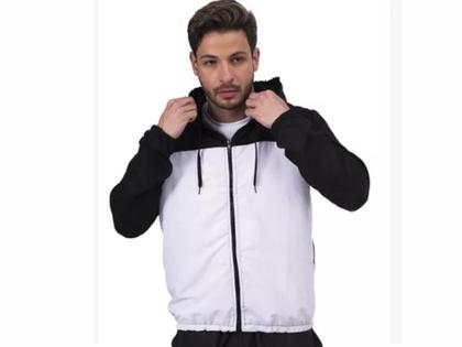 Imagem de Jaqueta Corta Vento Blusa para treinos exercícios Caminhada  Com Capuz Kit com relógio Digital K011