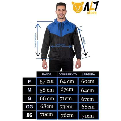 Imagem de Jaqueta Corta Vento Masculina com Capuz AL7 Store Original