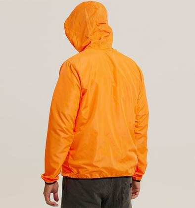 Imagem de Jaqueta Corta Vento Masculino Laranja Neon Ciclismo WSS Brasil Mountain Bike