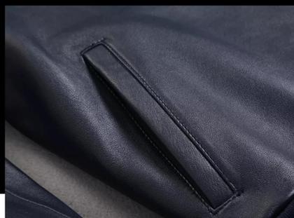 Imagem de Jaqueta Couro Motoqueiro Casaco Resiste Água Corta Vento