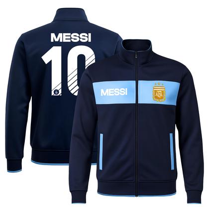 Imagem de Jaqueta de atletismo Lionel Messi, oficialmente licenciada pela Associação Argentina de Futebol da Icon Sports  unissex para adultos  AFA52TJ Navy M