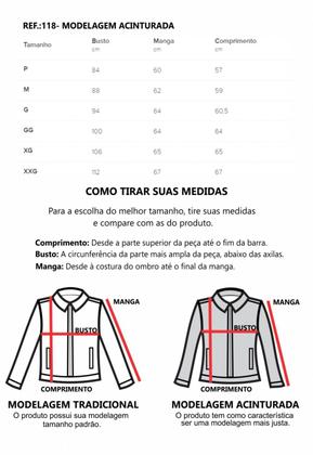 Imagem de Jaqueta de couro legítimo feminina tradicional 118 preta