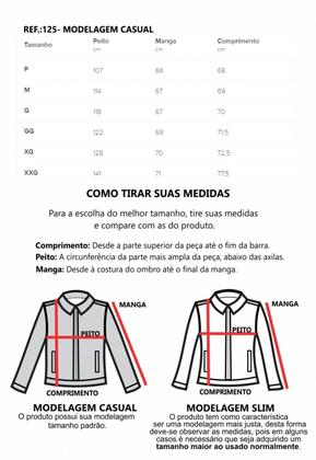 Imagem de Jaqueta de couro masculina jvl premium 127 gola padre preta