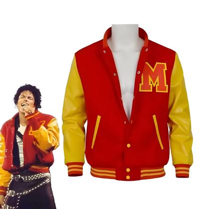 Imagem de Jaqueta De Couro Vermelha Michael Jackson Para Fantasia, Para Homens E Mulheres Adultos, Casaco
