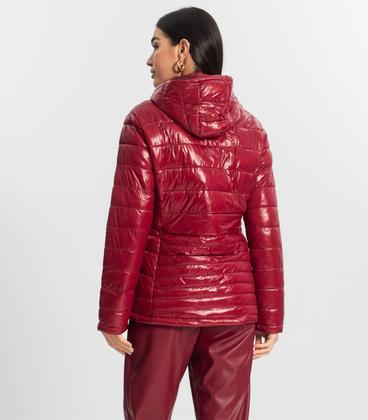 Imagem de Jaqueta de Microfibra Feminina com Capuz Endless Vermelho