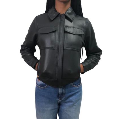 Imagem de Jaqueta Erva Daninha Cirrê Curta Preta 1J107