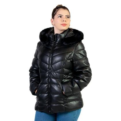 Imagem de Jaqueta Facinelli Puffer Microfibra Feminina 620278 Preta