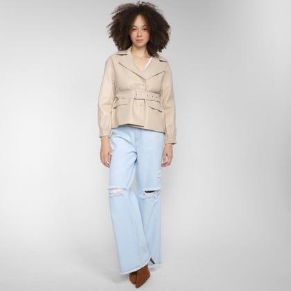 Imagem de Jaqueta Facinelli Trench Coat PU Feminina