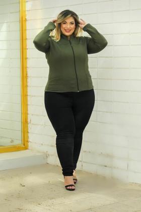 Imagem de Jaqueta Feminina Bomber Plus Size Matelasse EG,G1,G2,G3