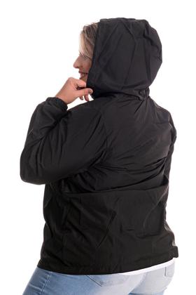 Imagem de Jaqueta Feminina Corta Vento com Capuz Bolsos na Frente e Fechamento com Zíper