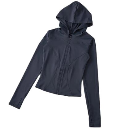 Imagem de Jaqueta Feminina Esportiva Com Capuz Respirável E Proteção Solar De Manga Longa Para Atividades Ao