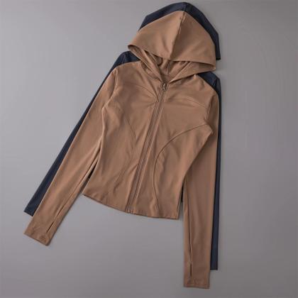 Imagem de Jaqueta Feminina Esportiva Com Capuz Respirável E Proteção Solar De Manga Longa Para Atividades Ao