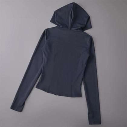 Imagem de Jaqueta Feminina Esportiva Com Capuz Respirável E Proteção Solar De Manga Longa Para Atividades Ao