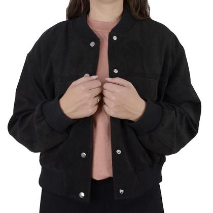 Imagem de Jaqueta Feminina Facinelli Suede Casual Preta - 640480