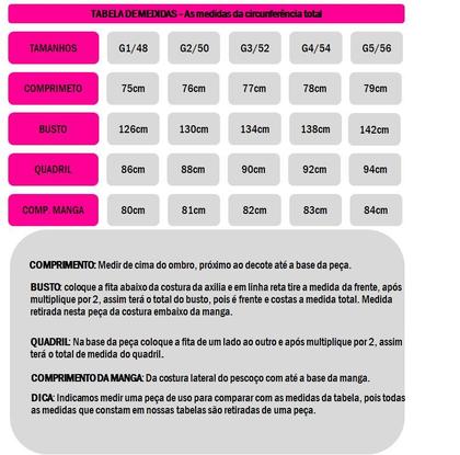 Imagem de Jaqueta Feminina Plus Size Corta Vento Estampado Com Elastano Sem Forro - Serena
