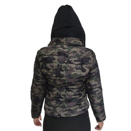 Imagem de Jaqueta Feminina Puffer Bobojaco Forrada Camuflada Tamanho:G