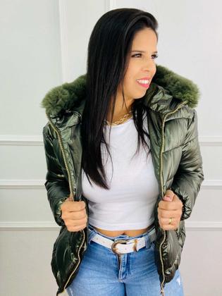 Imagem de Jaqueta Feminina Puffer Metalizada Importada 620277