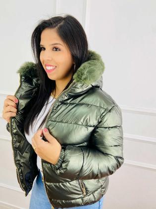 Imagem de Jaqueta Feminina Puffer Metalizada Importada 620277
