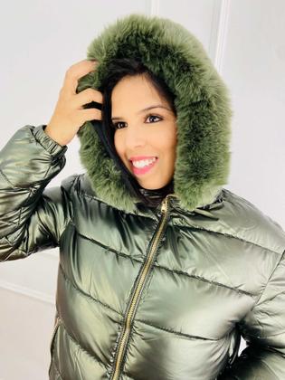 Imagem de Jaqueta Feminina Puffer Metalizada Importada 620277