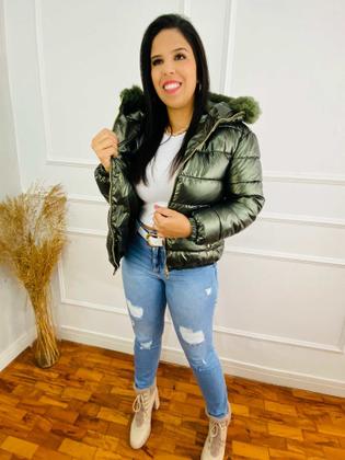 Imagem de Jaqueta Feminina Puffer Metalizada Importada 620277