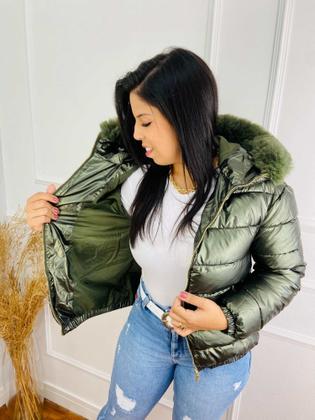 Imagem de Jaqueta Feminina Puffer Metalizada Importada 620277
