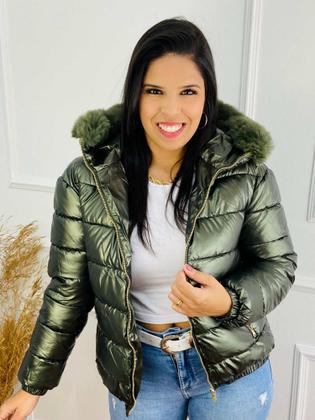 Imagem de Jaqueta Feminina Puffer Metalizada Importada 620277