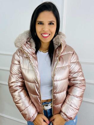Imagem de Jaqueta Feminina Puffer Metalizada Importada 620277