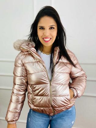 Imagem de Jaqueta Feminina Puffer Metalizada Importada 620277