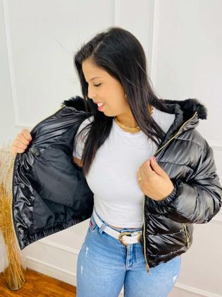 Imagem de Jaqueta Feminina Puffer Metalizada Importada 620277