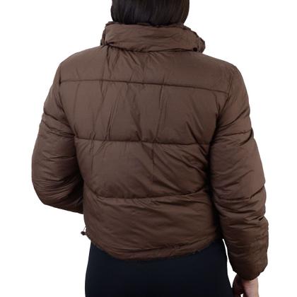Imagem de Jaqueta Feminina Queens Puffer Dupla Face Pele Marrom GRFB22