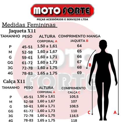 Imagem de Jaqueta Feminina X11 Iron 3 Impermeável Moto Motociclista