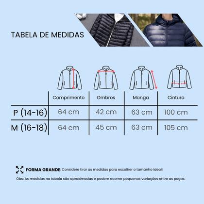 Imagem de Jaqueta Infanti Juvenil Bobojaco Acolchoada Puffer Masculina