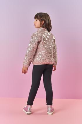 Imagem de Jaqueta Infantil Menina Matelassê Urso Rosa Mundo Cinti