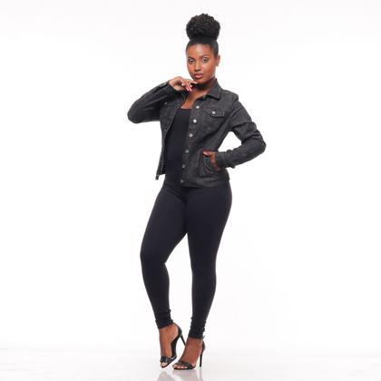 Imagem de Jaqueta Jeans Feminina Básica Jaquetinha Casual Moda Jeans