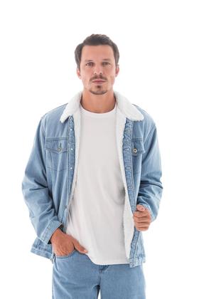 Imagem de Jaqueta Jeans Masculina Arauto Com Pêlo