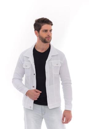 Imagem de Jaqueta Jeans Masculina Básica Tendência Estação