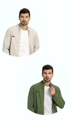 Imagem de Jaqueta Masculina Exco com Punhos Moletom Montana Sem Capuz