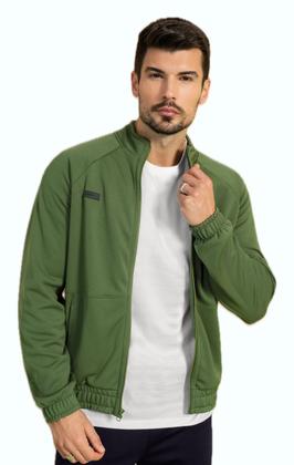 Imagem de Jaqueta Masculina Exco com Punhos Moletom Montana Sem Capuz