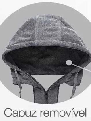 Imagem de Jaqueta Masculina Forrada Veludo impermeável T409 Preta - BB