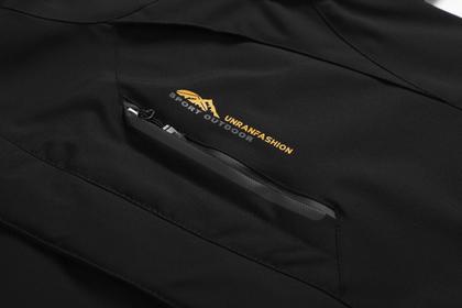 Imagem de Jaqueta Masculina Impermeável E Corta-Vento Com Capuz, Zíper, Resistente Ao Desgaste E Respirável